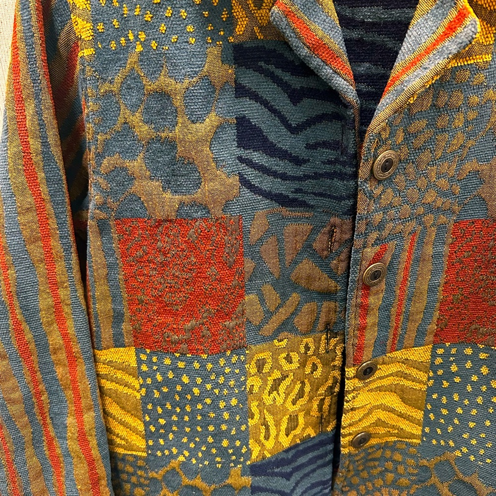Daniel K New York Multicolor Patchwork Blazer Med… - image 3